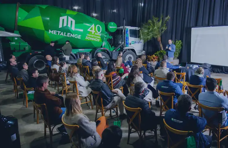 Evento Metalenge Concretos com clientes e parceiros