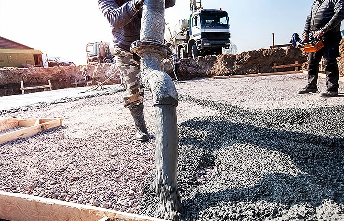 concreto usinado na obra